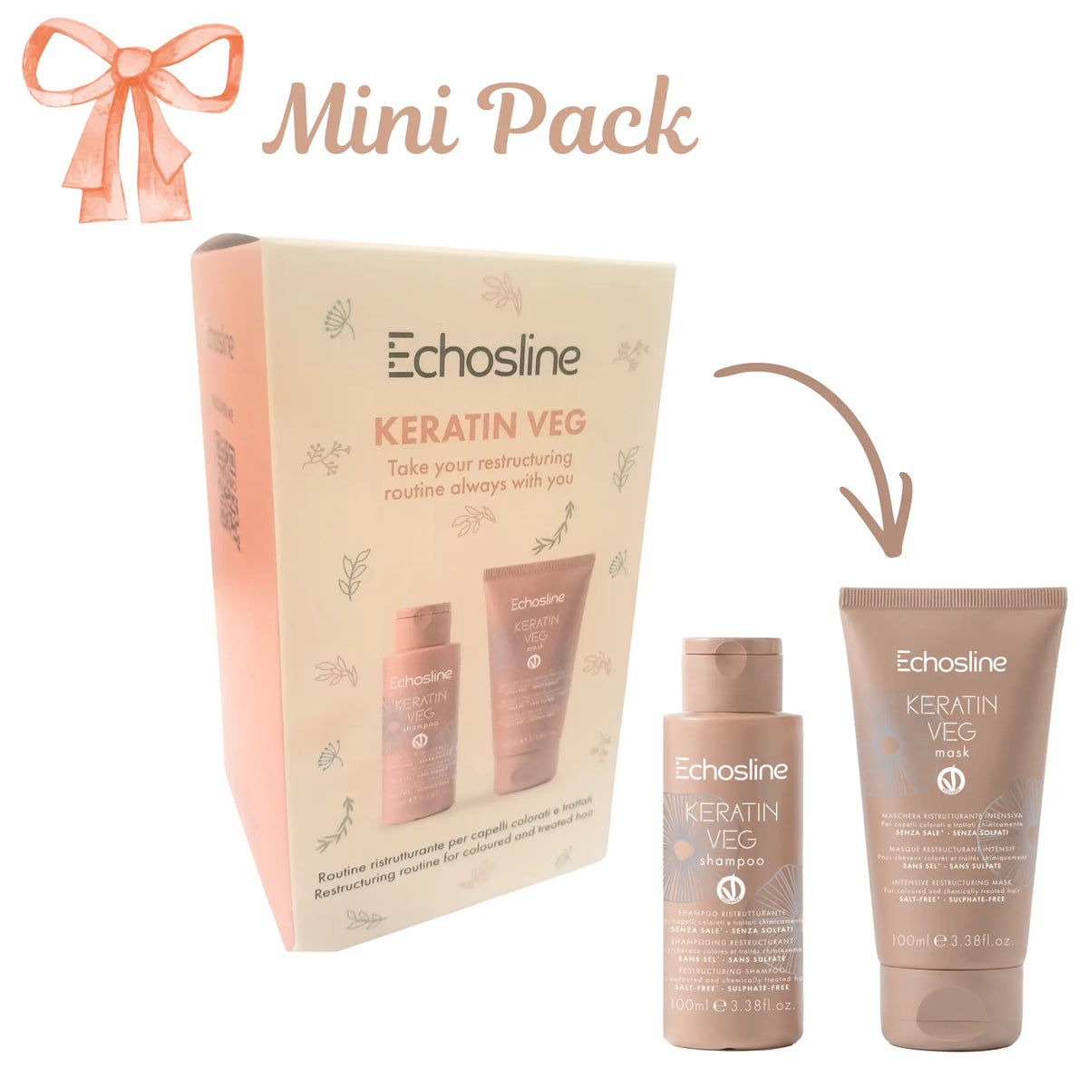 Echosline Keratin Veg Mini gift set
