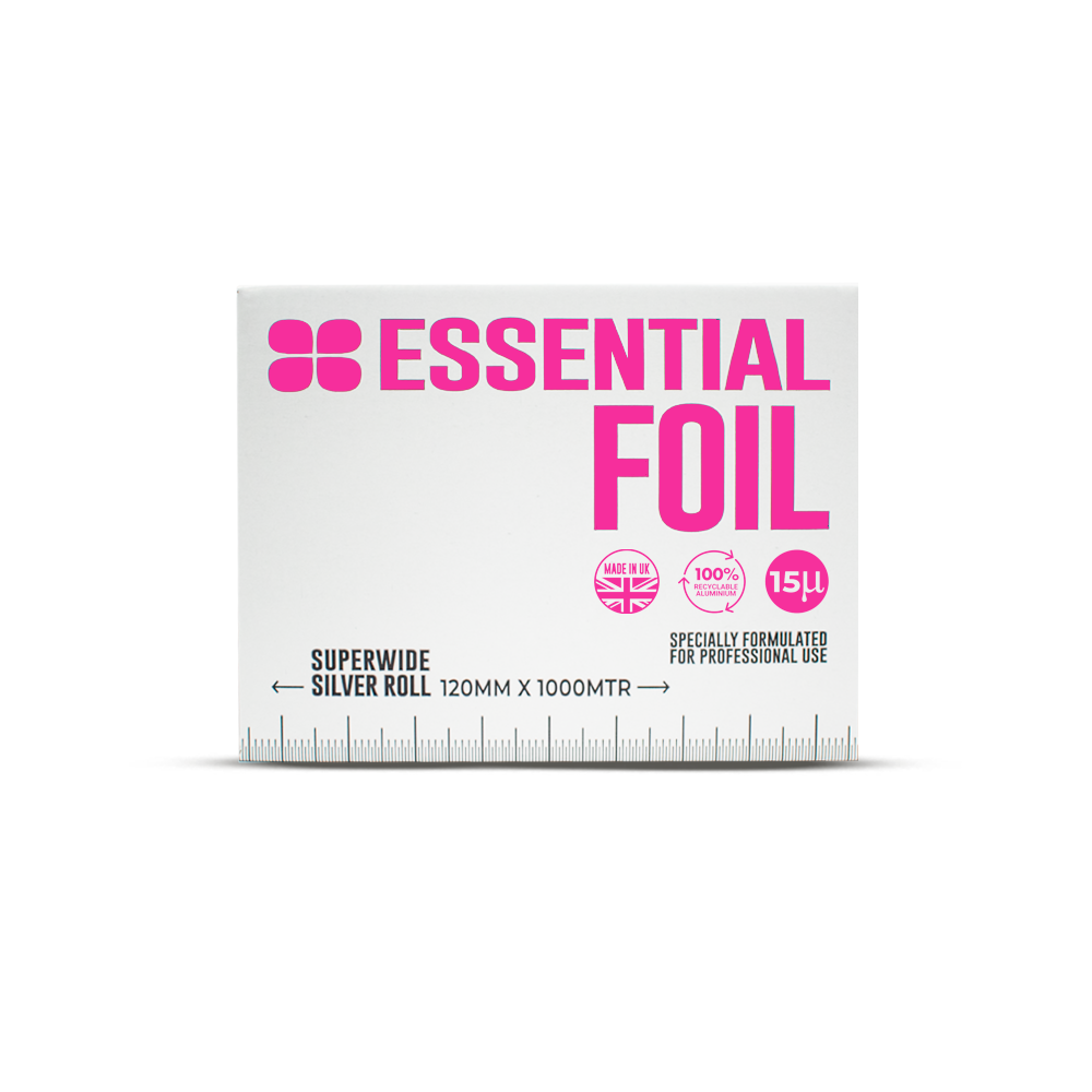 PROCARE ESSENTIAL SILVER SUPERWIDE HAIR FOIL ROLL 120MM X 1000MTR