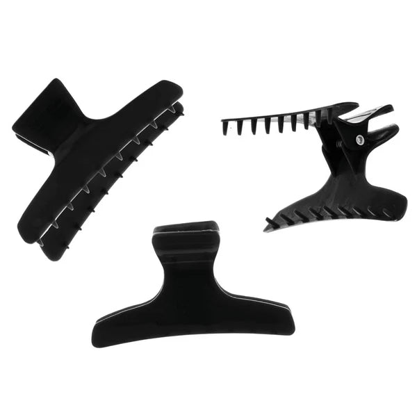 Headjog Professional Butterfly Clamps x 12 Black