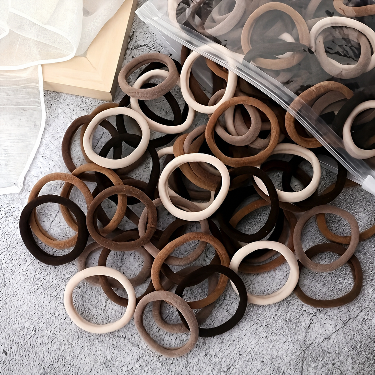 Hair Ties Damage-Free, High Elasticity, Durable Hair Bands x200