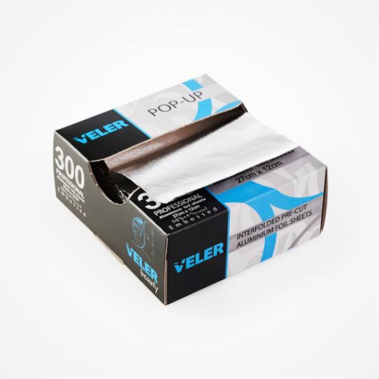 Veler Beauty Aluminum Foil Embossed Dispenser Pack 300 Units 12* 27cm